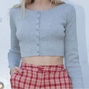 BRANDY MELVILLE grey athelia sweater